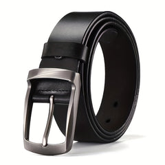 Men's Leather Belt Pin Buckle Casual Jeans Pants Waist Strap High Belt