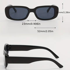 Y2K Square Sunglasses For Women Men Punk Anti Glare Glasses Beach UV400