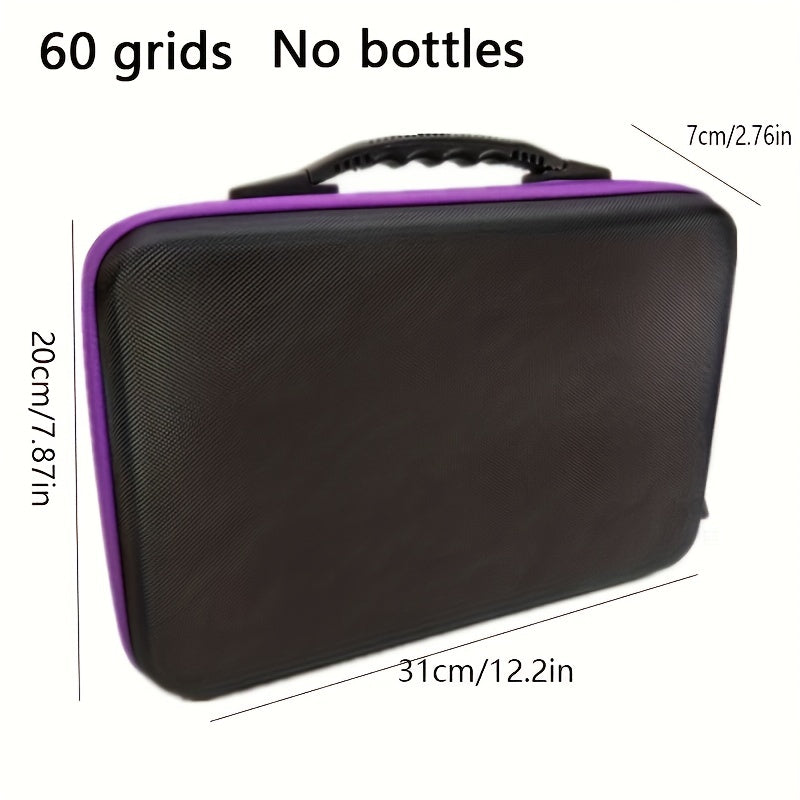 60 Bottles Diamond Painting Tool Storage Container with Carry Case
