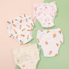4pcs Baby Fabric Waterproof Diaper Pockets Training Pants
