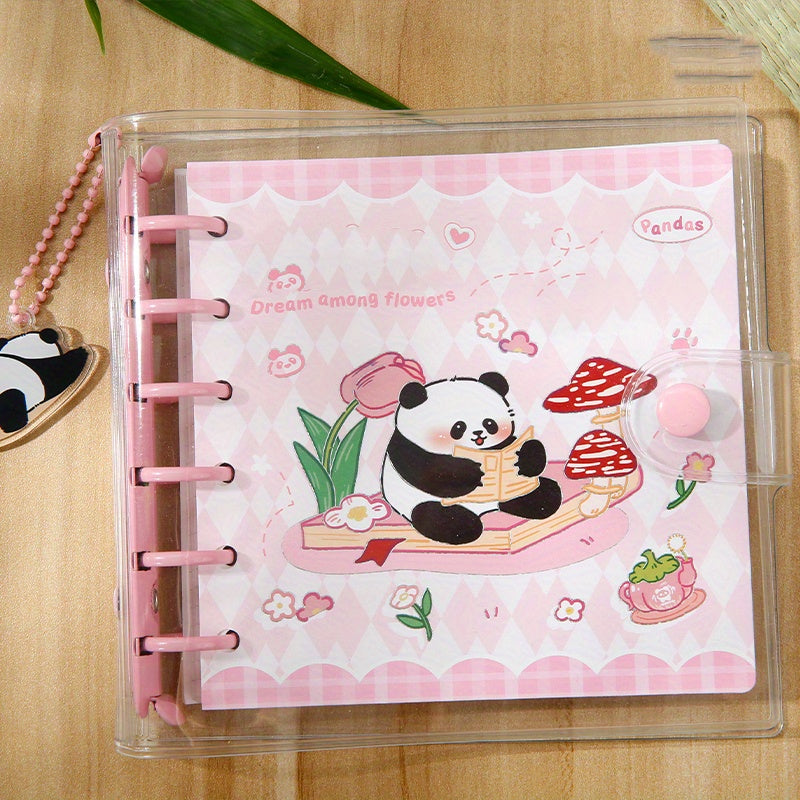 Panda Adventure Island Series Notebook, 160pcs Loose leaf, Student Cartoon
