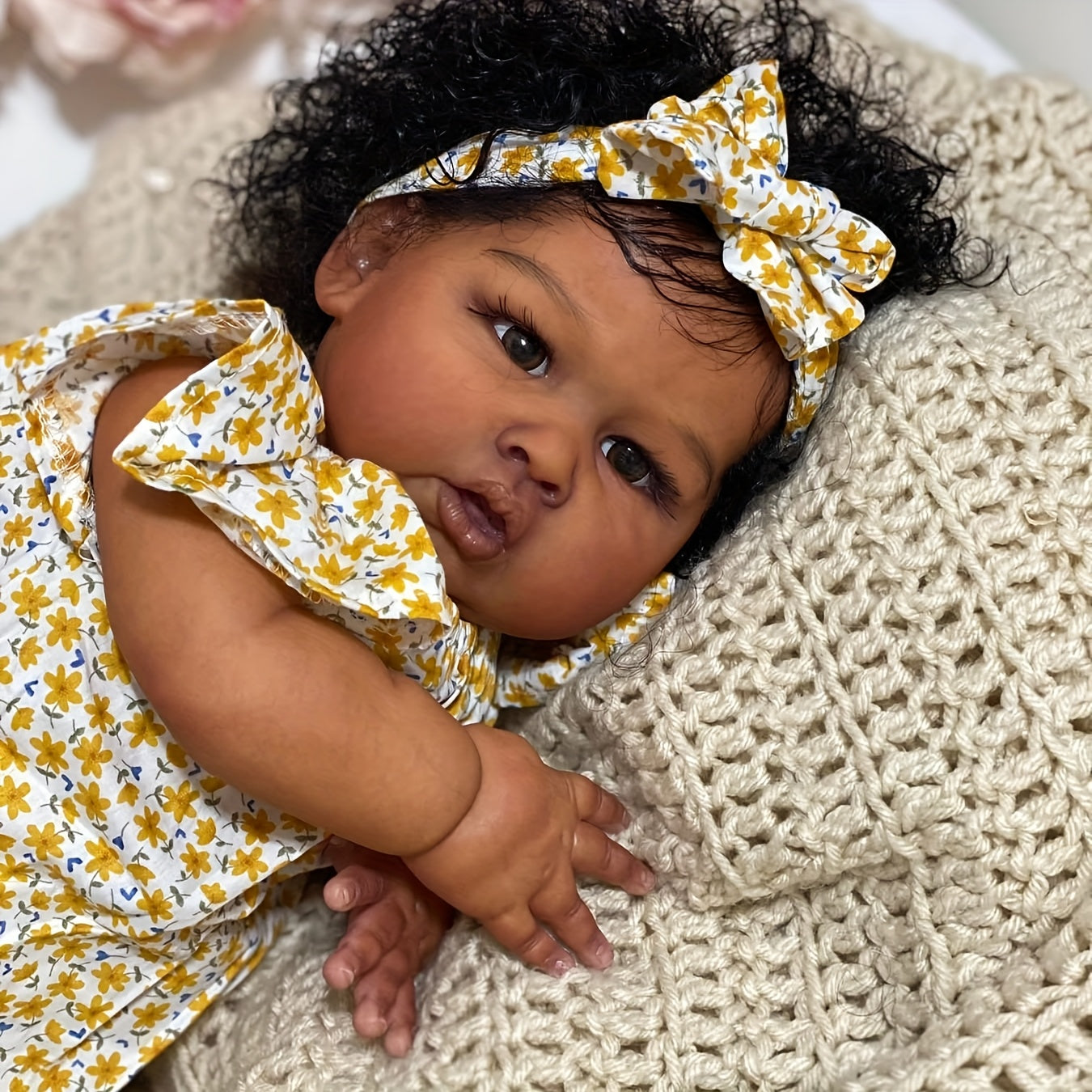Lifelike Reborn Doll Girls Toy 58 Soft Touch Body Dark Light Beige