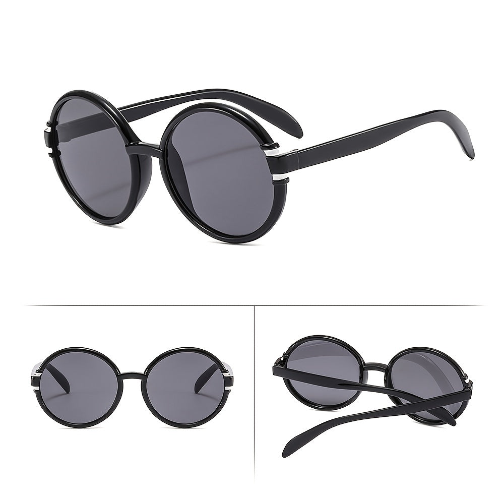 Large Frame Vintage Sunglasses UV400 Sunscreen