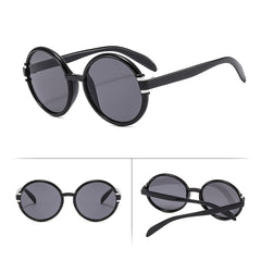 Large Frame Vintage Sunglasses UV400 Sunscreen