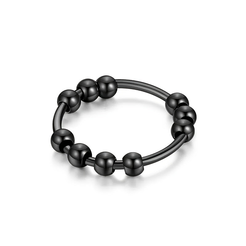 10 Beads Rotating Anxiety Ring for Couples Stress Relief