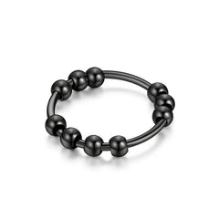10 Beads Rotating Anxiety Ring for Couples Stress Relief