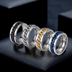 Rotation Chain Promise Ring Beer Bottle Jewelry Gift Accessory