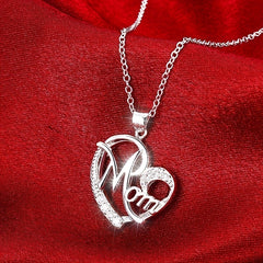 Men's Heart Shape Faux Diamond Chain