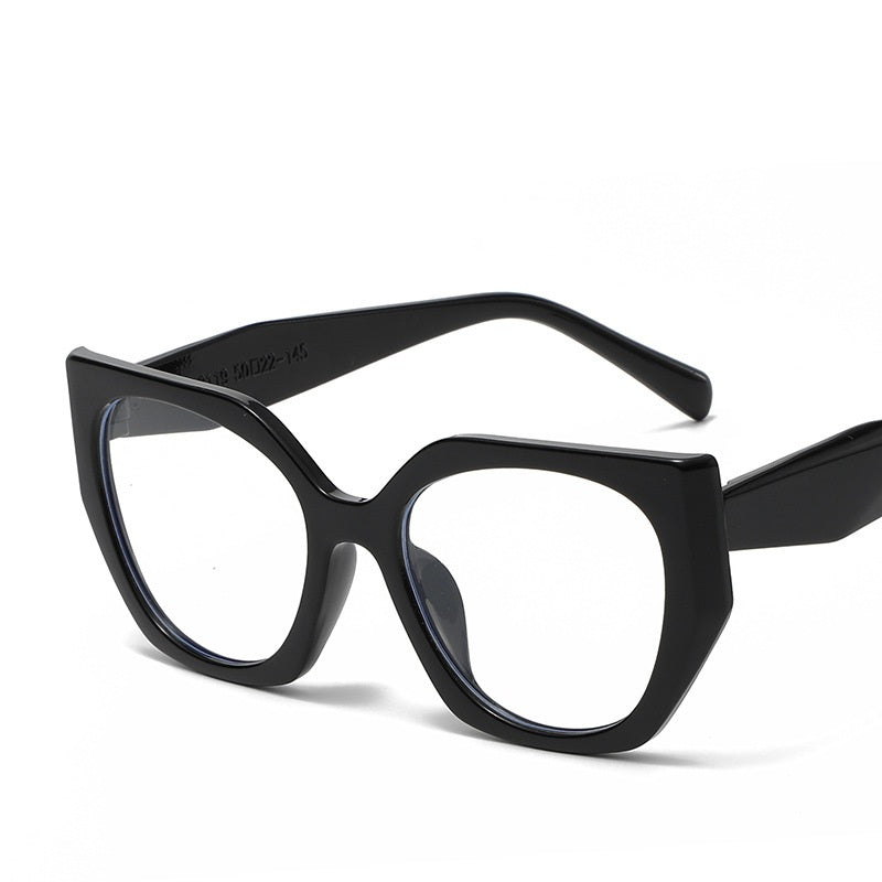 Transparent Oversize Frame Light Blocking Glasses