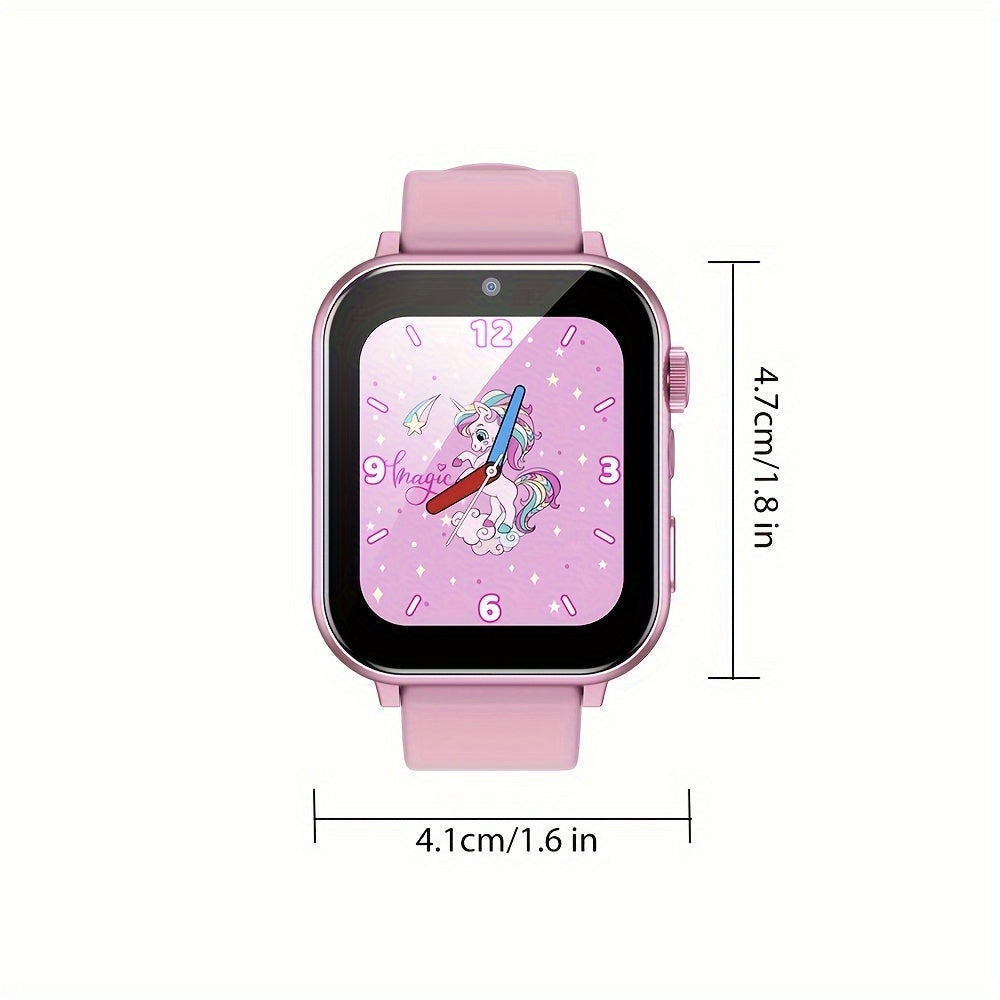 Kids Puzzle Game Watch 1.69" Screen Camera Video Music Learning Card Storybook