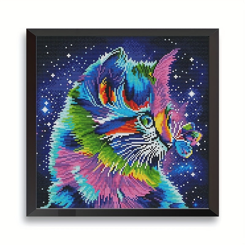 Cat Cross Stitch Embroidery Kit DIY Home Decor