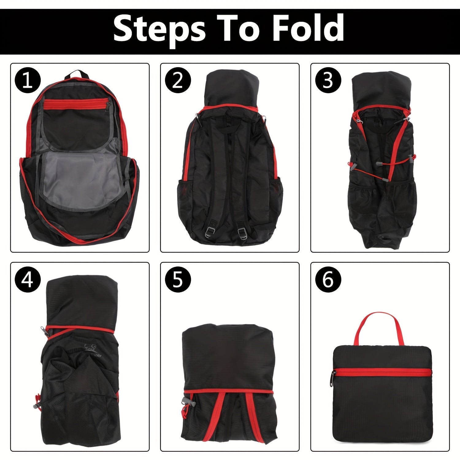 Large Capacity Foldable Backpack for Camping Hiking Travel