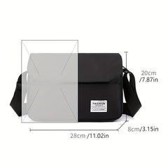 Casual Messenger Bag Unisex Crossbody Sling Student Commuter Organizer