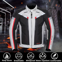 Motorcycle Jacket Motocross Armor Windproof Riding Gear