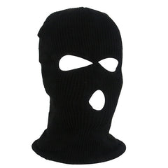 Men's Winter Cycling Hat Beanie Face Covering 3 Hole Knitted Full Face Cover