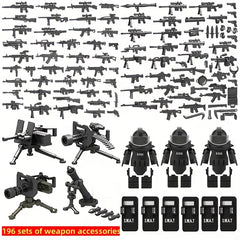 Special Forces Building Blocks Toy Set 196pcs with Mini Figures & Accessories