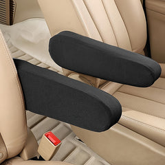2pcs Car Front Seat Armrest Covers Cloth Armrest Protectors