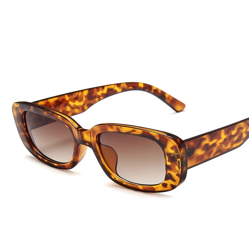 Vintage Rectangle Sunglasses Women UV 400 Driving Glasses