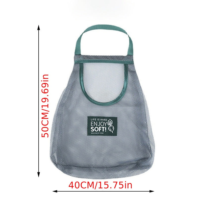 Mesh Fruit & Vegetable Hanging Bag - Kitchen Storage