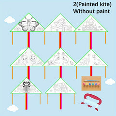 DIY Children Education Painting Kite for Outdoor Grassland Activities