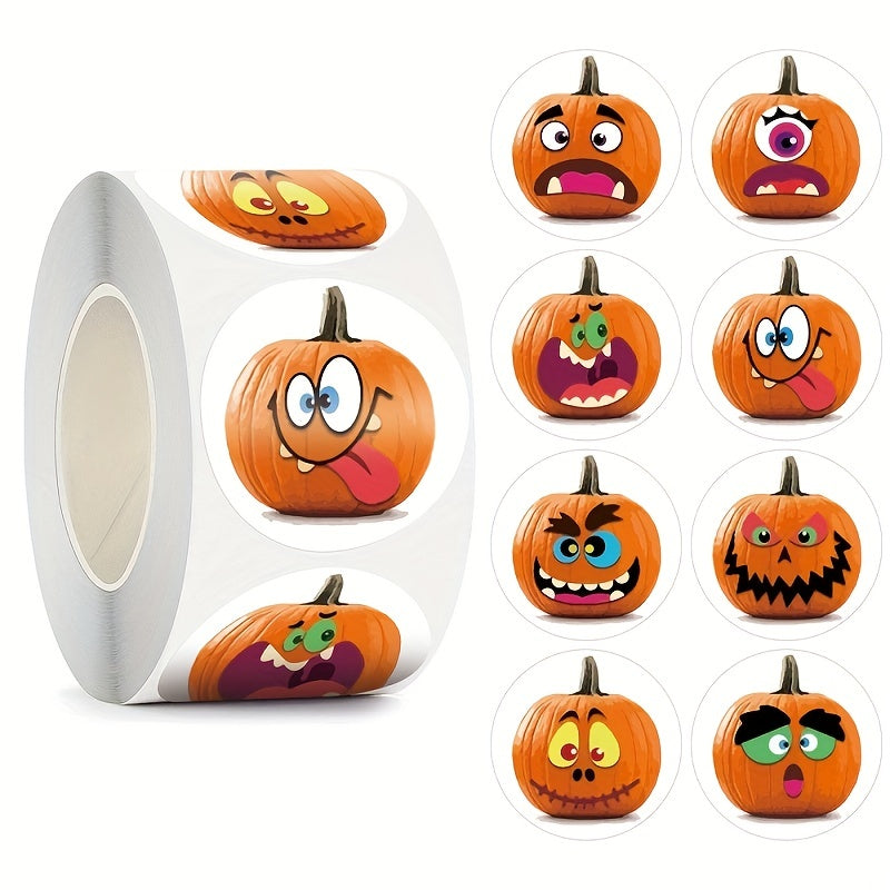 500pcs Happy Halloween Animal Decorative Stickers Box Seal Sticker