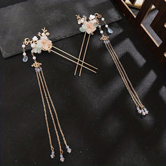 Chinese Hair Pin Hanfu Tassel Hair Pins Hairpin Set Hair Accessories