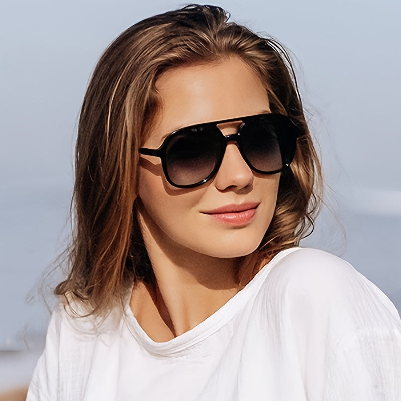Vintage Aviator Sunglasses Gradient UV Protection