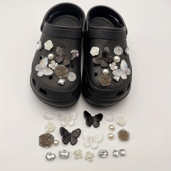 20Pcs Butterfly Shoe Charms For Clogs Garden Shoes DIY Decoration