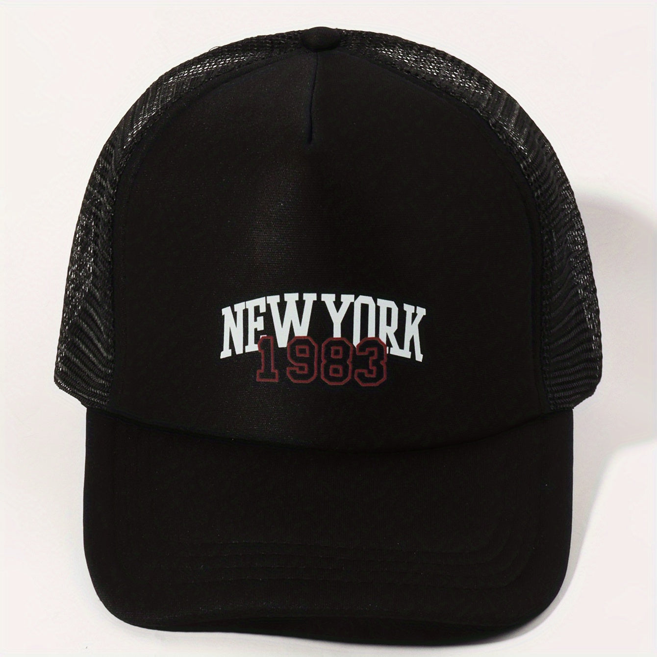 NY1983 Trucker Hat Baseball Cap Adjustable Mesh Sunshade Dad Hat