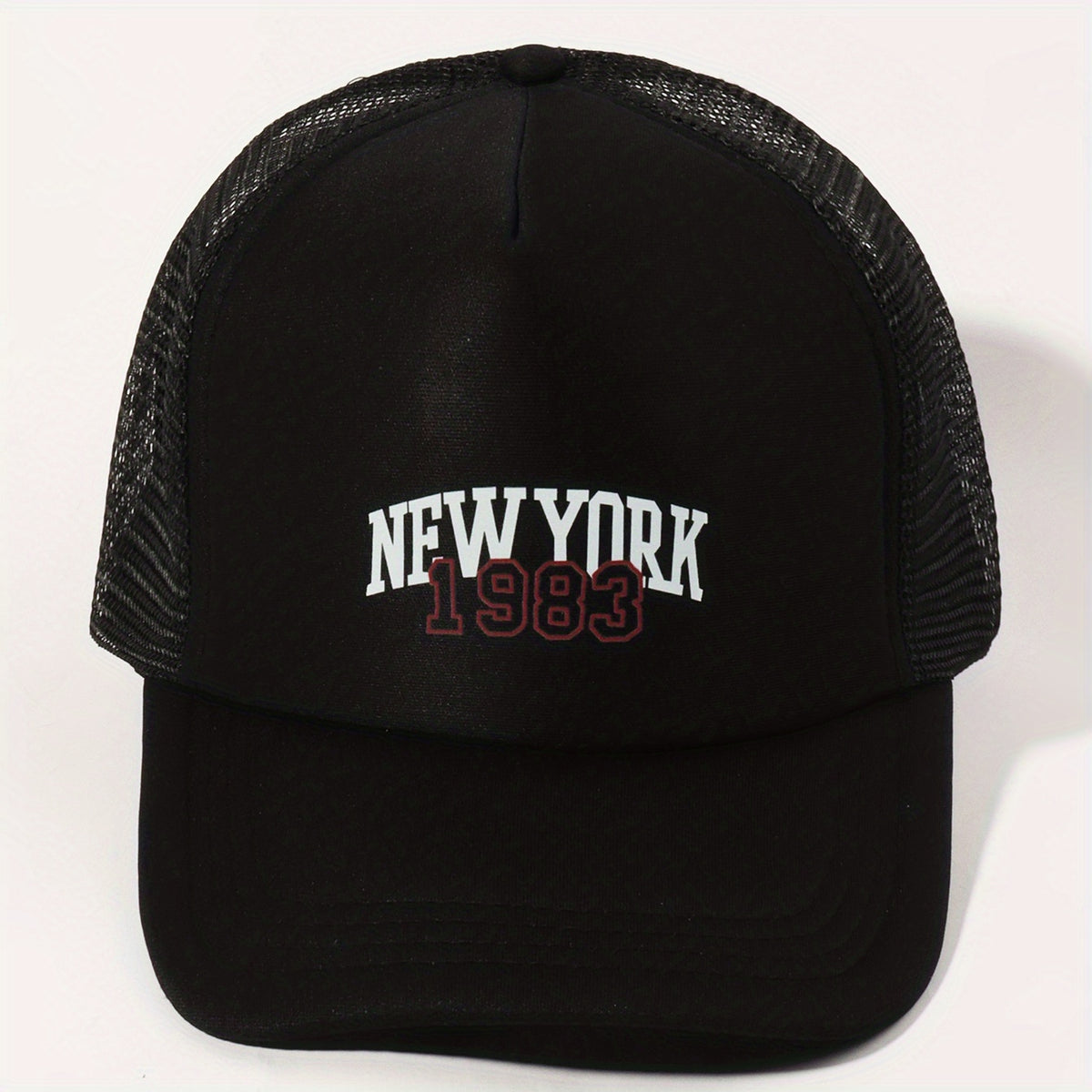 NY1983 Trucker Hat Baseball Cap Adjustable Mesh Sunshade Dad Hat