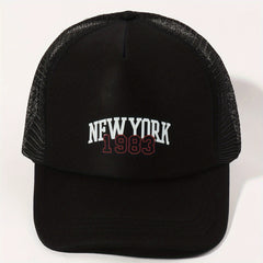 NY1983 Trucker Hat Baseball Cap Adjustable Mesh Sunshade Dad Hat