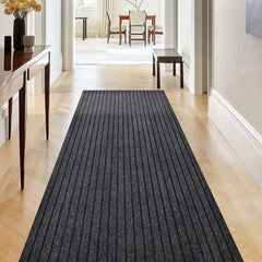 Striped Runner Rug Dirt Resistant Modern Kitchen Outdoor Doormat
