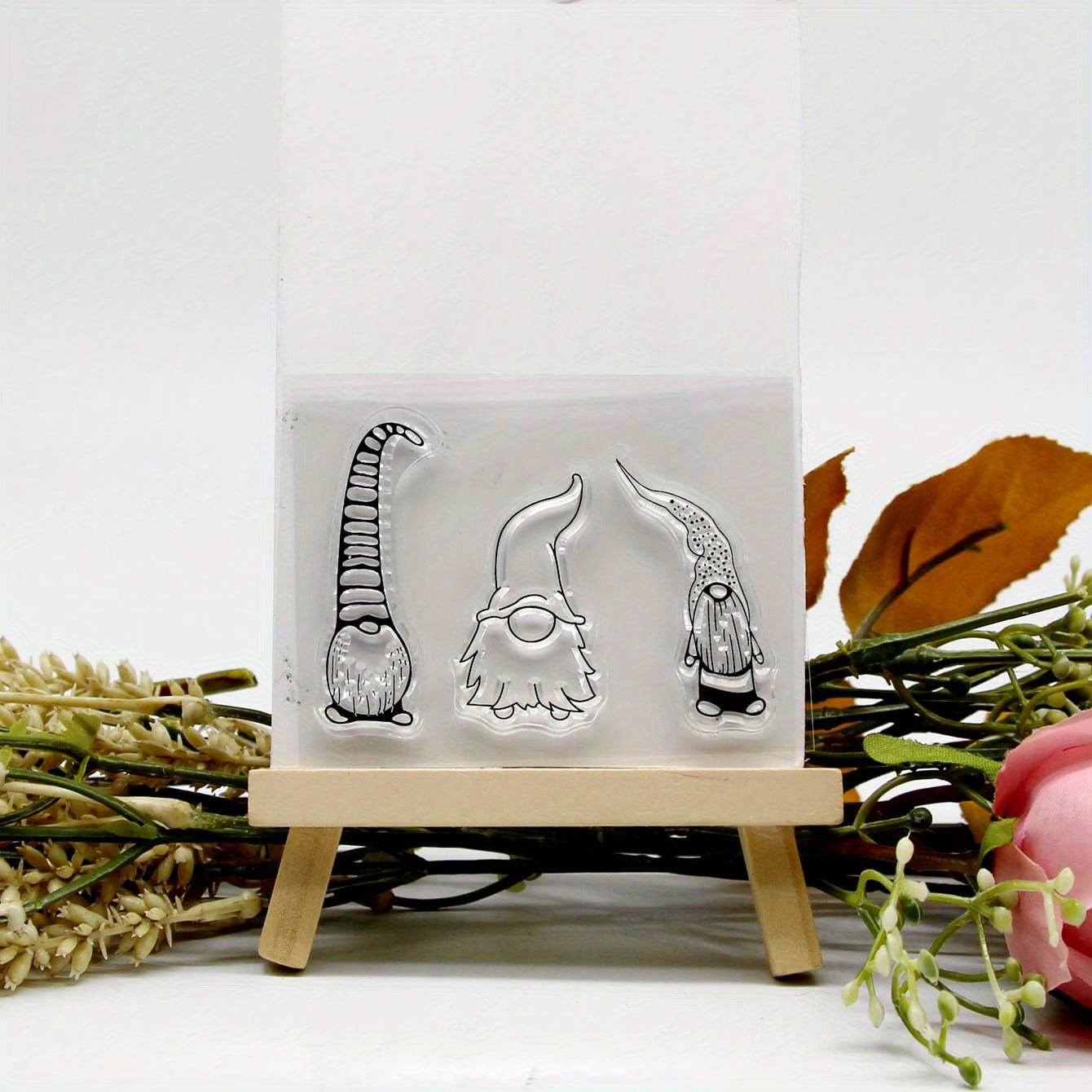 Gnome Stamp Painting Tool DIY Scrapbook Decoration Silicone Stamp