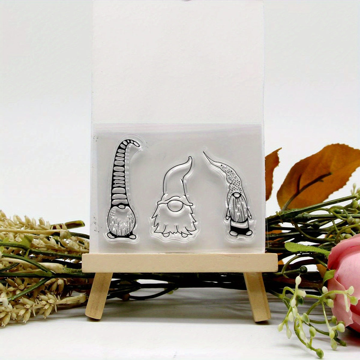 Gnome Stamp Painting Tool DIY Scrapbook Decoration Silicone Stamp