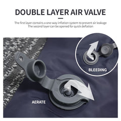 Fast Inflation Insulation Air Mattress 40D Nylon TPU Lightweight Portable