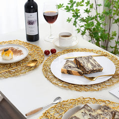 Woven Placemat Heat Resistant Stain Resistant Non slip Placemat Washable