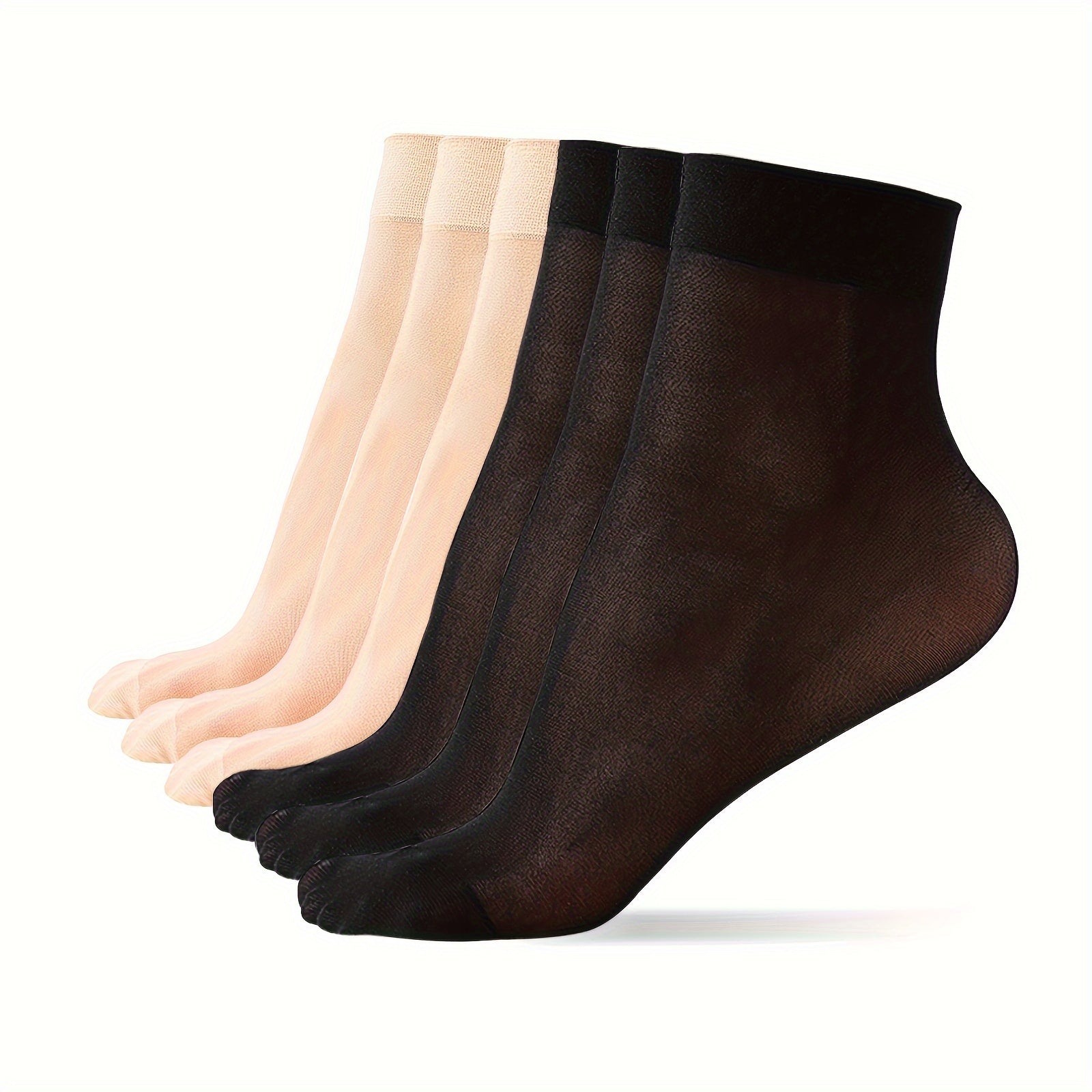 6 Pairs Comfy Crew Socks Breathable Women's Stockings