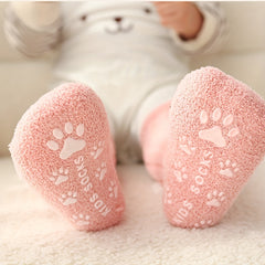 5 Pairs Baby Girls Winter Anti Skid Socks Warm Cozy Feet