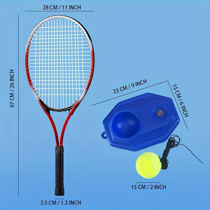 Tennis Trainer Rebounder Set with Bouncing Line for Self Training