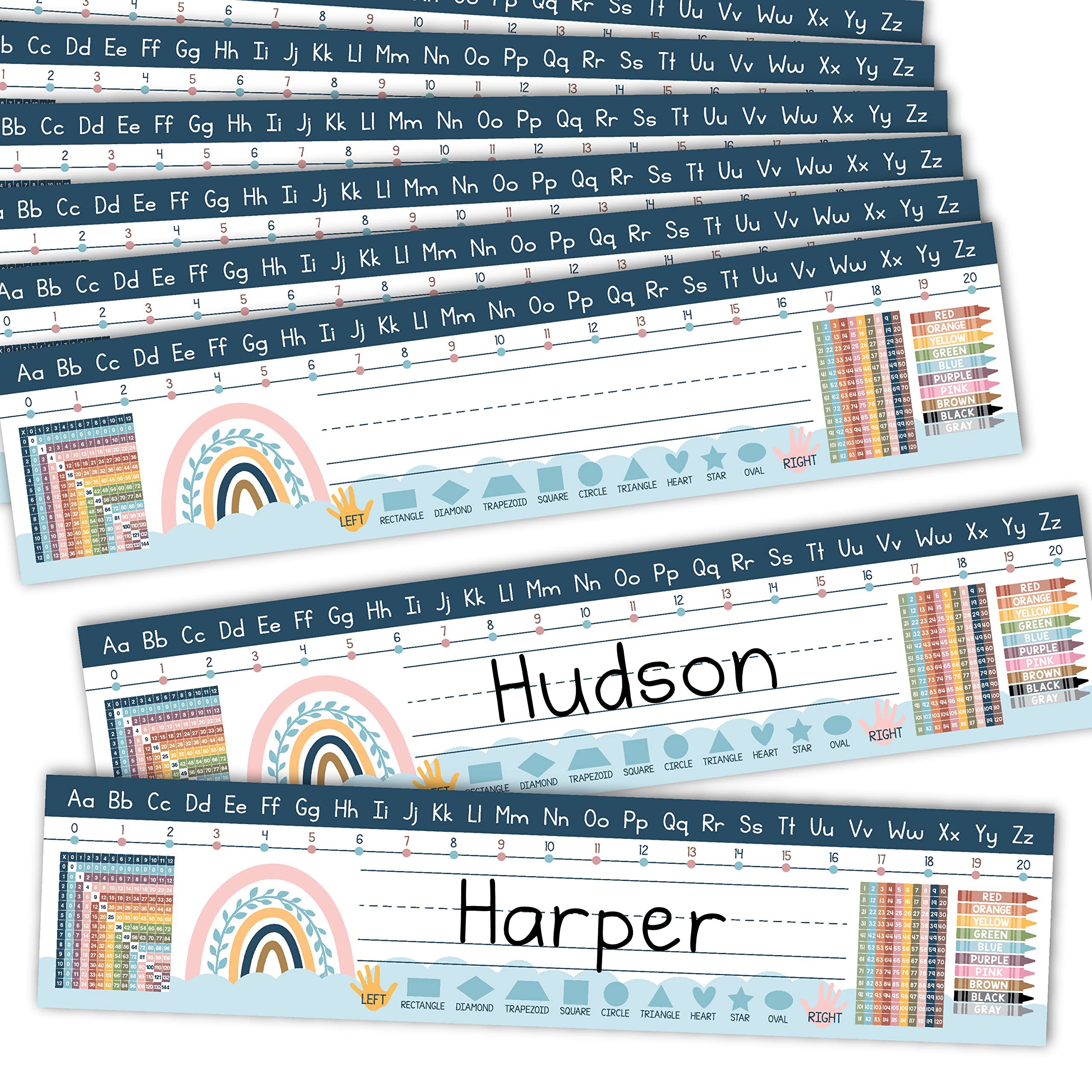Boho Name Plates - Personalize Classroom Desks