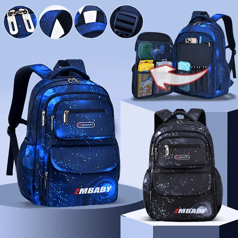 Kids School Backpack Orthopedic Boys Girls Waterproof Book Bag