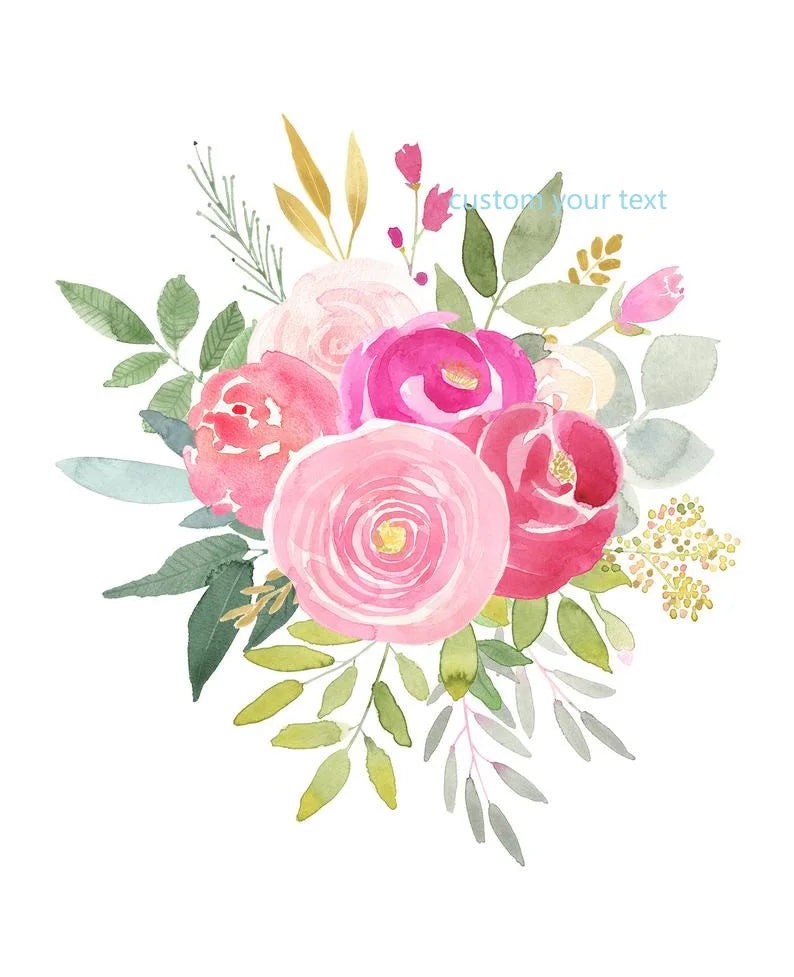 Floral Bachelorette Makeup Bag