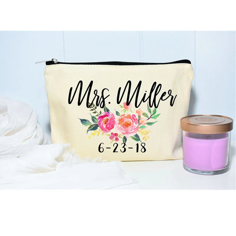 Floral Bachelorette Makeup Bag