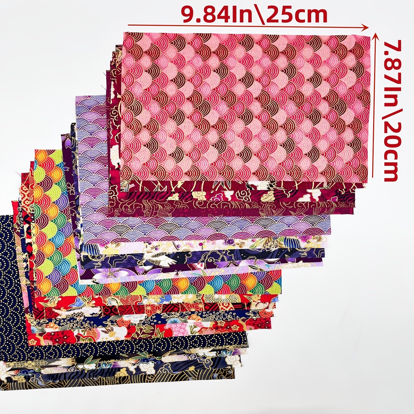 5pcs Multicolor Small Cloth Set Japanese Style Patchwork Household Supplies