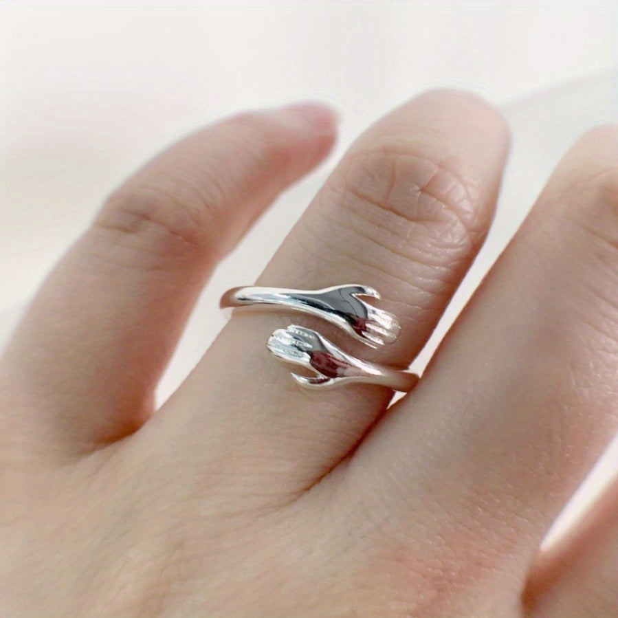 Vintage Adjustable Cuff Ring Anti anxiety Jewelry Men Women