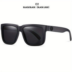 Square Frame Polarized Sunglasses Men's UV Protection Holiday Outdoor Beach