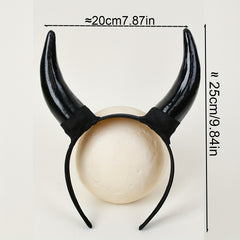 Horn Head & Halloween Party Dress-Up Devil Satan Headgear