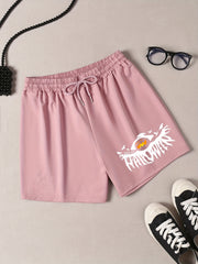  Halloween Sporty Loungewear Shorts Women's Plus