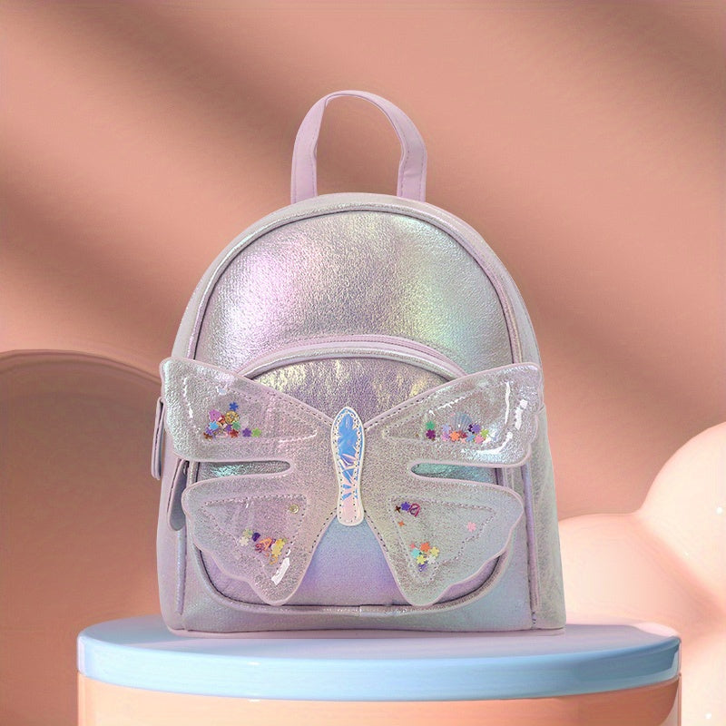 Kids Butterfly Decor Backpack Casual Bag