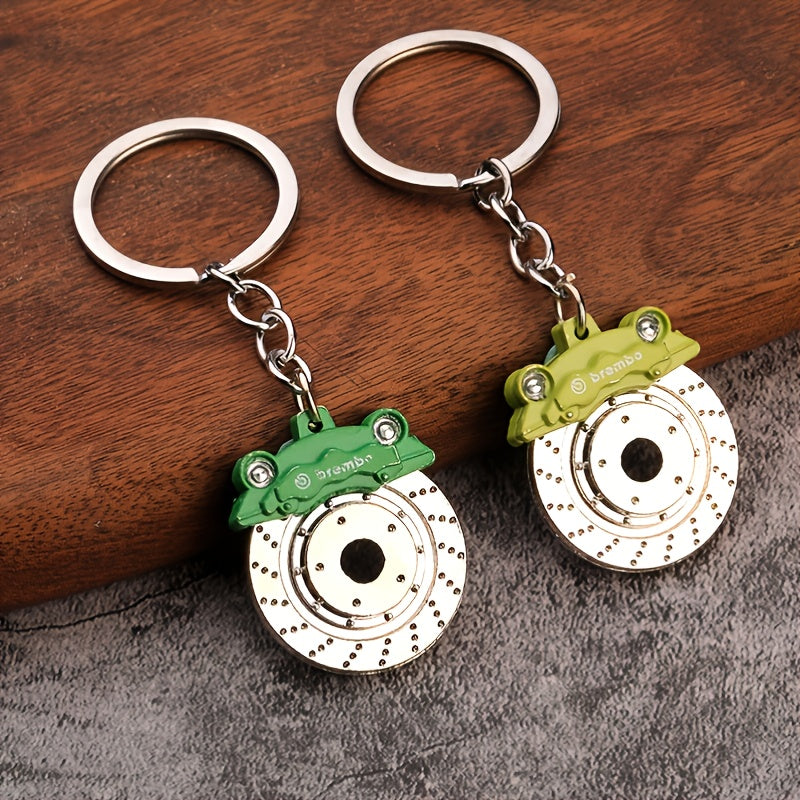 Father's Brake Car Ring Pendant Chain Key Disc Waist Keychains